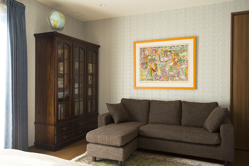 絵画の飾り方 壁掛け ワイヤーでの吊るし方 銀座 京橋の絵画販売 翠波画廊