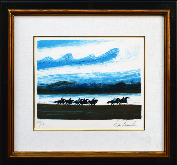 青い火山 銀座の絵画販売 買取の画廊 翠波画廊 青い火山 銀座の絵画販売 買取の画廊 翠波画廊