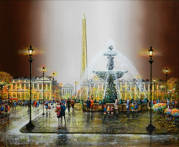 パリ コンコルド広場 銀座の絵画販売 買取の画廊 翠波画廊 パリ コンコルド広場 銀座の絵画販売 買取の画廊 翠波画廊