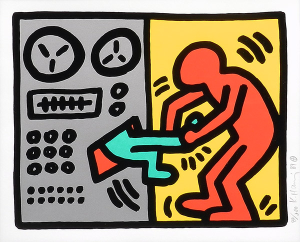 【激レア】キースヘリング　シルクスクリーン版画　Pop Shop Tokyo!? 激レア】キースヘリング シルクスクリーン版画 Pop Shop Tokyo!? 激