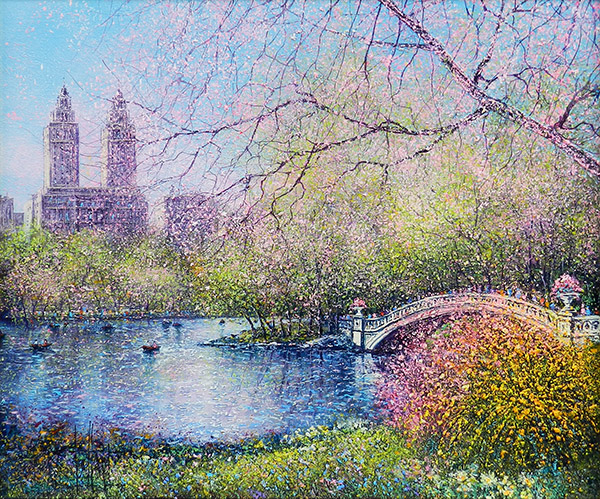 N.Y. セントラルパークの池 - アート・絵画の販売、買取なら銀座の