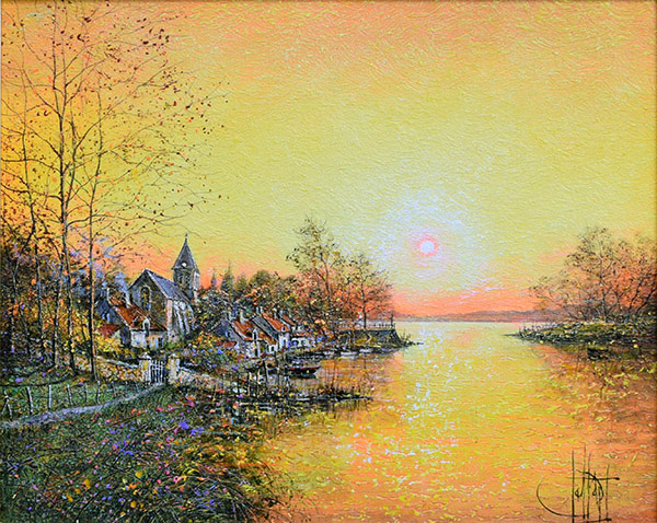 ギィ・デサップ作品紹介｜秋のソローニュ｜銀座の絵画販売・買取の画廊