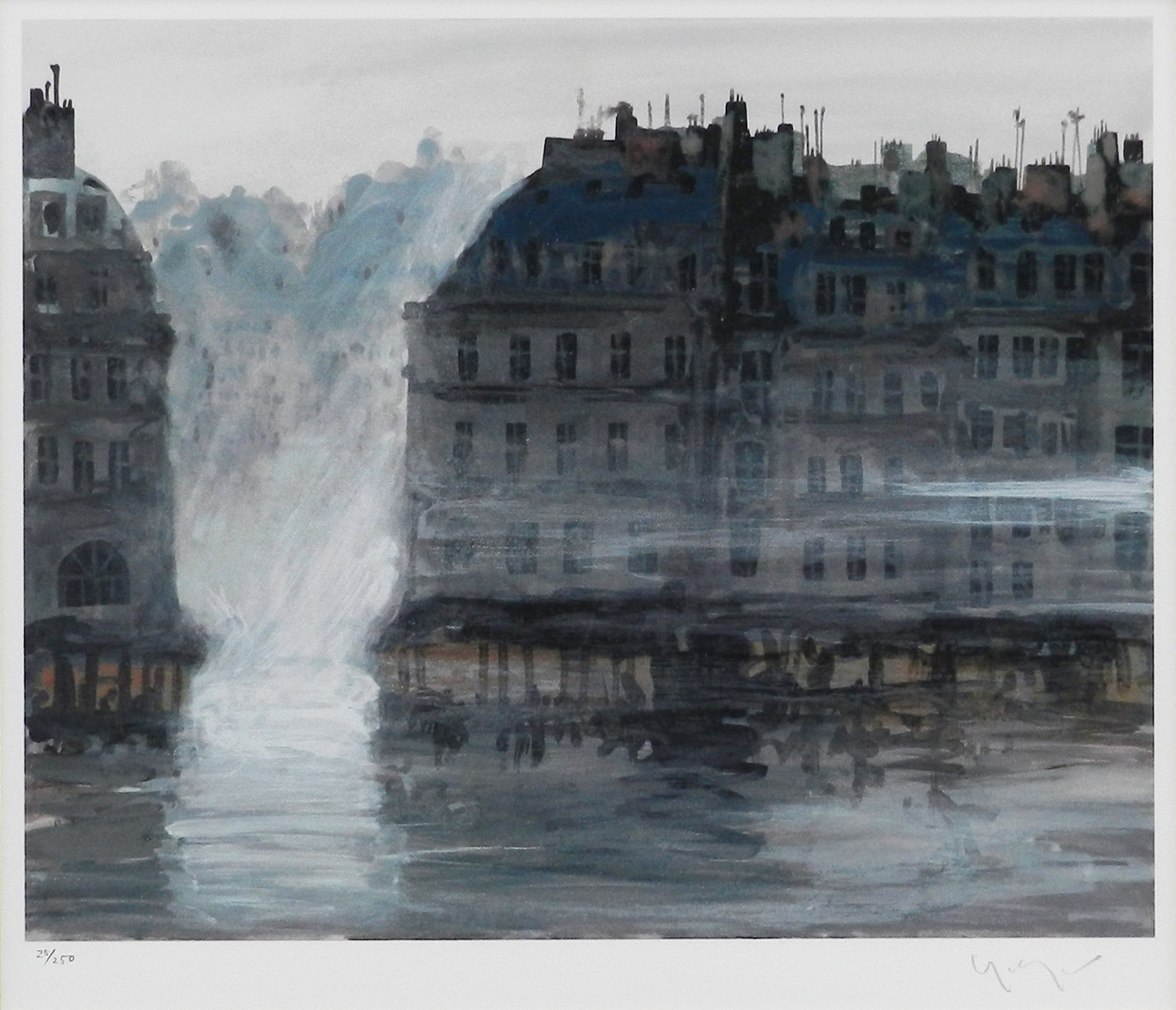 雨に濡れた舗道 - 翠波画廊 | 絵画販売、絵画買取 - 東京・銀座