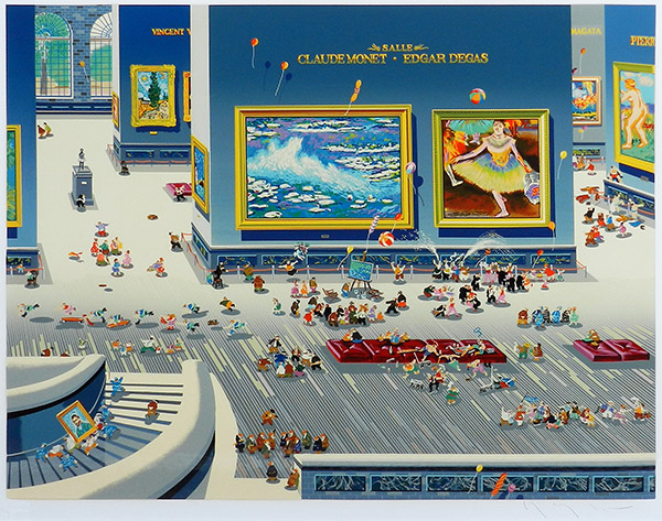 ヒロヤマガタ【美術館Ⅲ】 1988年 シルクスクリーン ヒロ・ヤマガタ | ルーヴル美術館