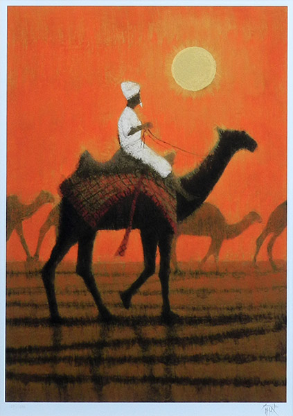 朝暘の砂漠を行く - 絵画販売・アート購入の翠波画廊｜東京・銀座の画廊