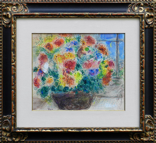 月明かりに照らされた花束