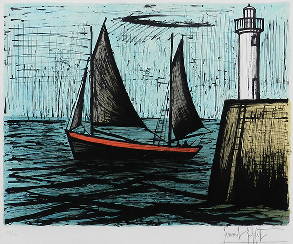 ベルナール・ビュッフェ作品紹介｜漁船｜銀座の絵画販売・買取の