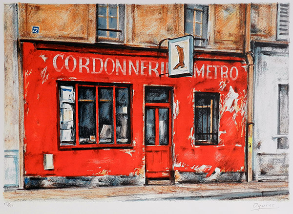 靴屋メトロ_リトグラフ 靴屋メトロ_リトグラフ