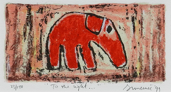 右向きの象 - 絵画販売・アート購入の翠波画廊｜東京・銀座の画廊