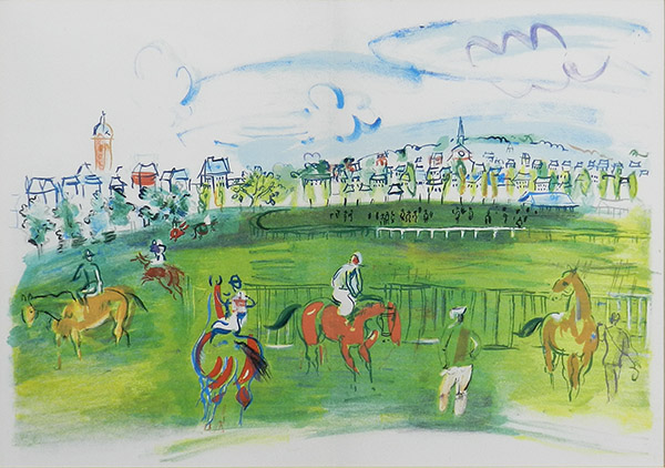 ラウル・デュフィ「アスコット競馬場・王室敷地」、希少画集画