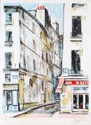 ﾊﾟﾘの魂：ル・バール・デ・ザミィ - アート・絵画の販売、買取