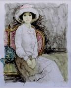 白いブラウスの少女 - 翠波画廊 | 絵画販売、絵画買取 - 東京・銀座 