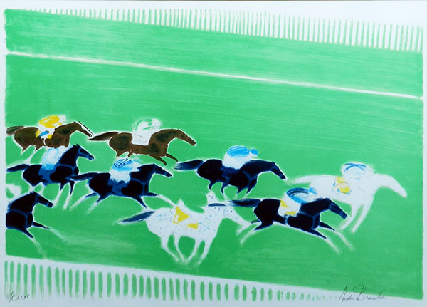 アンドレ・ブラジリエ「馬」版画46×65cm