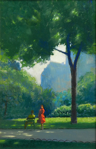 リュクサンブール公園の会話 - 絵画販売・アート購入の翠波画廊｜東京