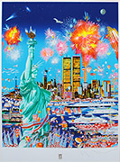 ヒロヤマガタ  自由の女神 ヒロ・ヤマガタ ポスター HAPPY BIRTHDAY LIBERTY 1986 自由の