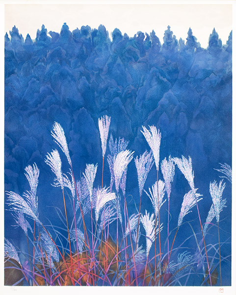 東山 重 魁夷、秋思、希少画集画より、新品額付、風景 送料無料 売買 