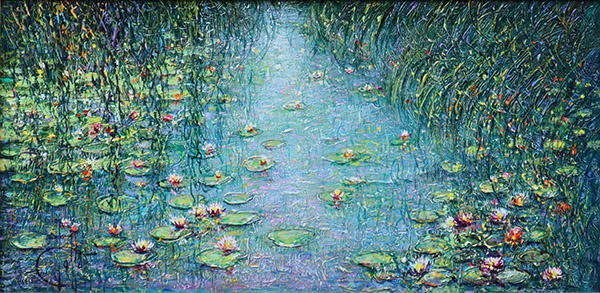 ギィ・デサップ作品紹介｜睡蓮XX｜銀座の絵画販売・買取の画廊ー翠波画廊