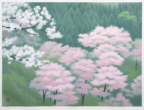吉野の春(新復刻) - 翠波画廊 | 絵画販売、絵画買取 - 東京 吉野の春(新復刻) - 翠波画廊 | 絵画販売、絵画買取 - 東京