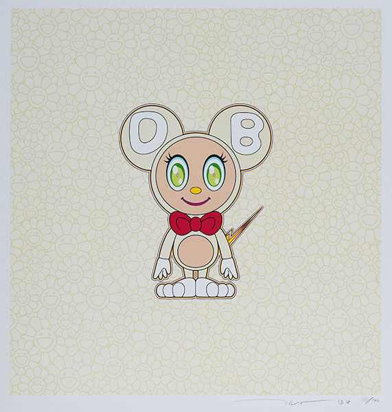 村上隆　版画　DOB 2020 Pearl Gold DOB 2020 PEARL GOLD WHITE