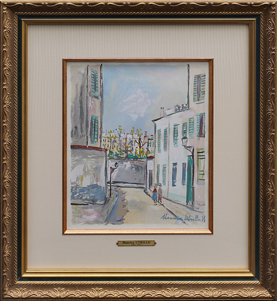 幻の村：モンマルトルの小径 - 絵画販売・アート購入の翠波画廊｜東京