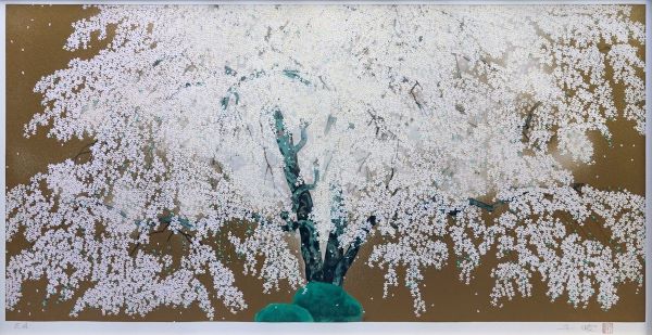 中島千波｜天龍寺の枝垂桜（1）